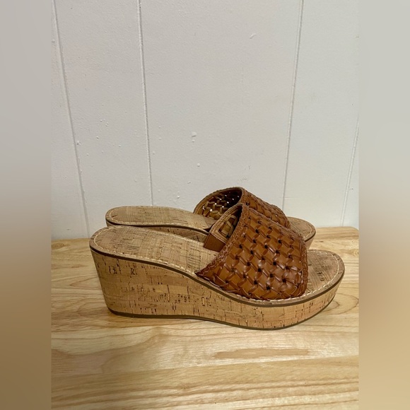 House of Harlow Brown Woven Slide Sandals Size 9M - Picture 3 of 7